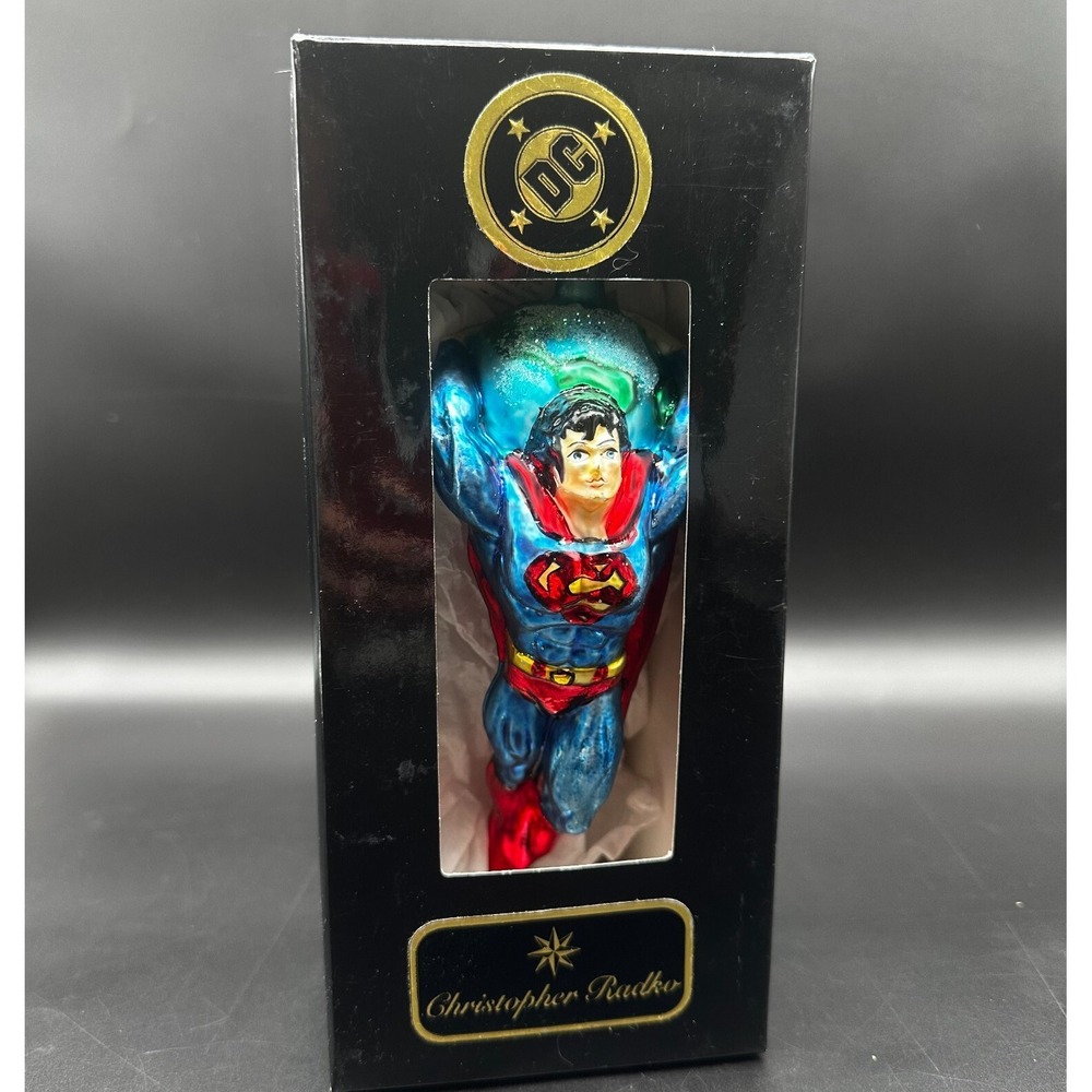 1996 Christopher Radko Superman 7" Ornament DC‎ 3273/7500